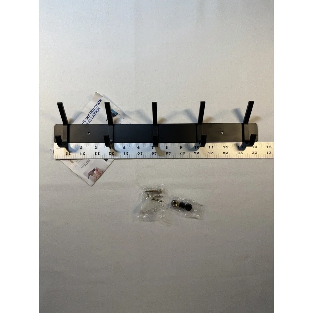 Wall Mount Towel Rack 15 Inch w/ Screws Anchors And Washers‎ Open Box